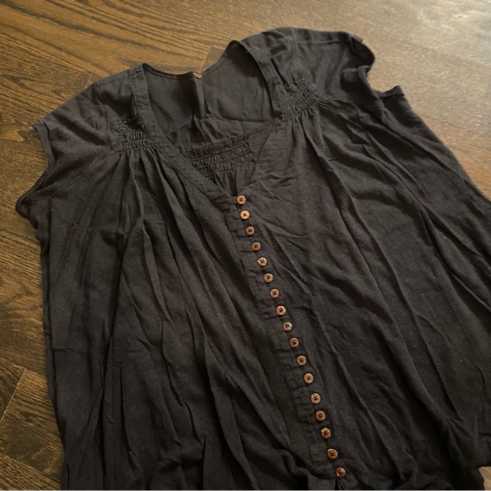 black free people blouse